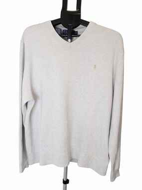 Ralph Lauren Light Gray V-Neck Sweater